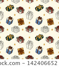 cute seamless pattern with different romantic 142406652