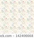cute seamless pattern with colorful symbols 142406668