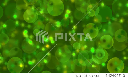 Christmas-themed illustration with a shimmering green bokeh background. Christmas-themed illustration with a shimmering green bokeh background. 142406740