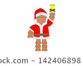 Pot doll wearing a Santa Claus outfit 142406898
