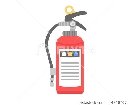 Fire extinguisher illustration Fire extinguisher illustration 142407073