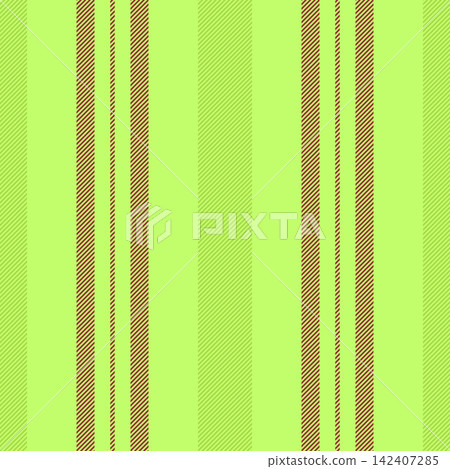 A school fabric pattern built from even parallel lines gives vertical stripes a gentle cloth appearance. Green and red tones support gentle decorative warmth for fashion prints and decor. 142407285