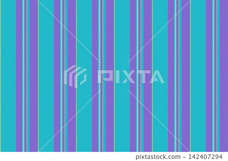 Geometry textile pattern fabric, workshop stripe background seamless. Website texture vertical vector lines in cyan and bright colors. Geometry textile pattern fabric, workshop stripe background seamless. Website texture vertical vector lines in cyan and bright colors. 142407294
