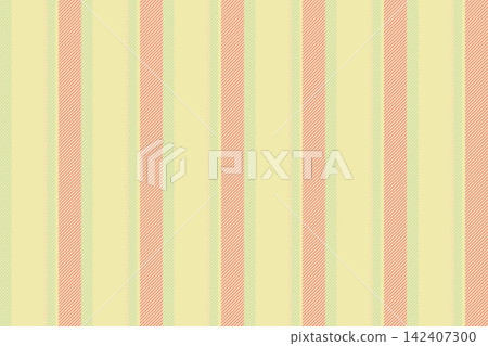 Sative lines vector pattern, platform background textile stripe. Fhoose texture fabric seamless vertical in pale goldenrod and tulip colors. Sative lines vector pattern, platform background textile stripe. Fhoose texture fabric seamless vertical in pale goldenrod and tulip colors. 142407300