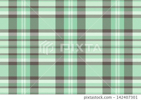 Classic tartan pattern in mint green and gray. Ideal for textile design, backgrounds, wrapping paper, or adding a touch of traditional style to your project. Classic tartan pattern in mint green and gray. Ideal for textile design, backgrounds, wrapping paper, or adding a touch of traditional style to your project. 142407301