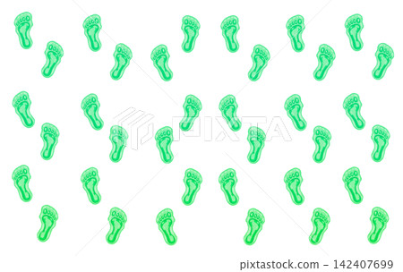 Slime footprint pattern (green) Slime footprint pattern (green) 142407699