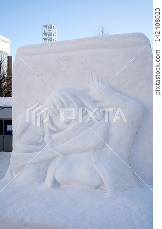 這是札幌冰雪節大通公園舉辦場地的場景。 這是札幌冰雪節大通公園舉辦場地的場景。 142408023