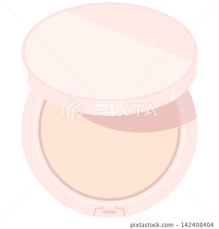 Illustration of an open foundation compact 142408404