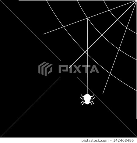 Spiderweb icon, white line, Halloween, horror, scary, insect, creepy, etc. Spiderweb icon, white line, Halloween, horror, scary, insect, creepy, etc. 142408496