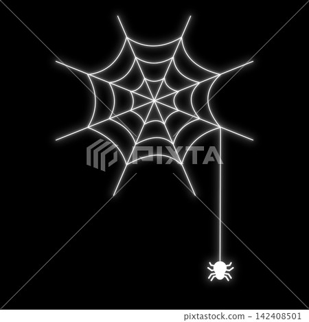 Spiderwebs, neon lights, white lines, Halloween, horror, scary, insects, creepy, etc. Spiderwebs, neon lights, white lines, Halloween, horror, scary, insects, creepy, etc. 142408501