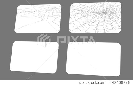 Window shadow with cobweb overlay, spooky spider web light effect on transparent background Window shadow with cobweb overlay, spooky spider web light effect on transparent background 142408756