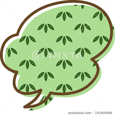 帶有圖案的單一對話氣泡圖標 帶有圖案的單一對話氣泡圖標 142408806