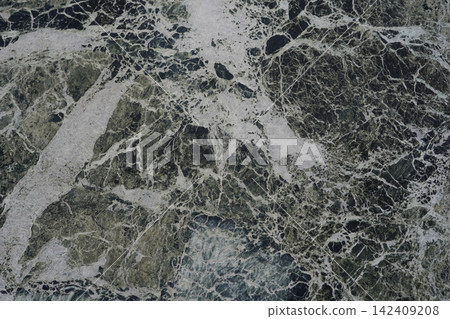 Natural Dark Green Marble Stone Texture With Dramatic White Veins Natural Dark Green Marble Stone Texture With Dramatic White Veins 142409208