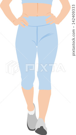 Illustration of a woman on a diet Illustration of a woman on a diet 142409333