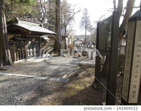 冬季，福島縣白川站附近的南光神社周圍 142409512