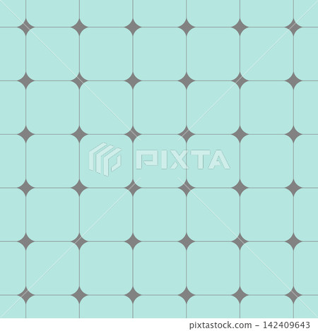 Mint colored tile pattern illustration. Mint colored tile pattern illustration. 142409643