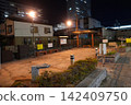 一之坂川夜景(路燈照亮的河畔步道) 一之坂川夜景(路燈照亮的河畔步道) 142409750