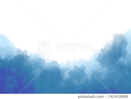水彩框架藍色 142410069