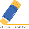 glue stick office element illustration 142411519