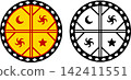 Mapuche symbol illustration 142411551
