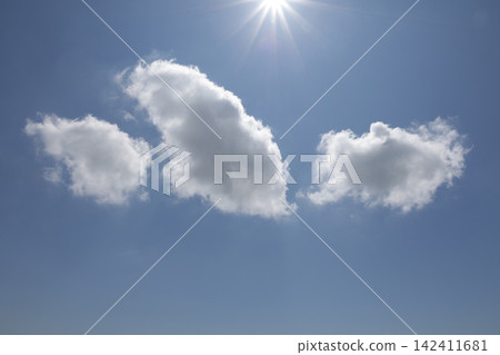 blue sky and white clouds blue sky and white clouds 142411681