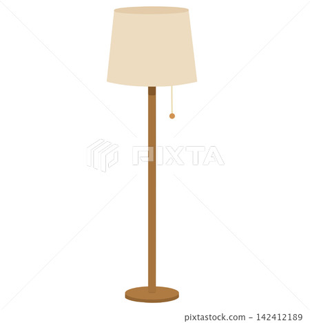 Minimal wooden standing floor lamp home interior lighting furniture room decoration shade lamp sticker print visual graphic clipart artwork design icon element illustration Minimal wooden standing floor lamp home interior lighting furniture room decoration shade lamp sticker print visual graphic clipart artwork design icon element illustration 142412189