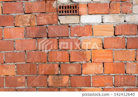 Roughly made wrecked old brickwork Roughly made wrecked old brickwork 142412640