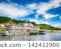 The city of Nizhny Novgorod on the Volga River. The pier and the Volga embankment 142412900