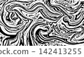 Elegant Black and White Marble Pattern Background, Abstract Monochrome Surface 142413255