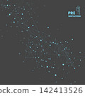Digital Constellation Abstract Network in Space. Vector background 142413526