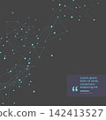 Digital Constellation Abstract Network in Space. Vector background 142413527