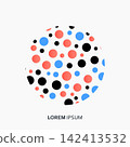 Vector Abstract Dot Circles Set 142413532
