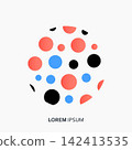 Vector Abstract Dot Circles Set 142413535