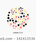 Vector Abstract Dot Circles Set 142413536