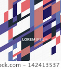 Abstract vector background with overlapping diagonal stripes. Making this design ideal for posters, branding, and digital layouts 142413537