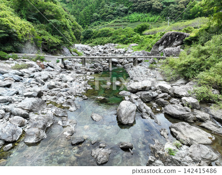 Nagaya Submersible Bridge, Niyodogawa Town, Kochi Prefecture Nagaya Submersible Bridge, Niyodogawa Town, Kochi Prefecture 142415486