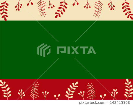 Scandinavian-style Christmas frame illustration material Scandinavian-style Christmas frame illustration material 142415508