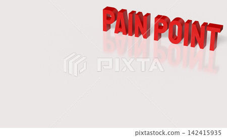 Customer Pain Point Business Challenge Concept 3d render. Customer Pain Point Business Challenge Concept 3d render. 142415935