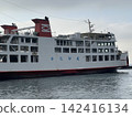 The hull of the large ferry Kanaya Maru crossing Tokyo Bay 142416134