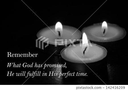 What God has promised, He will fulfill in HIs perfect time. Christianity belief. What God has promised, He will fulfill in HIs perfect time. Christianity belief. 142416209