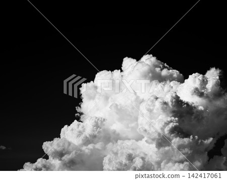 Summer cumulonimbus clouds captured in monochrome Summer cumulonimbus clouds captured in monochrome 142417061