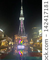 名古屋久屋大通公園夜景，經過翻修後，可以看到電視塔。 142417181