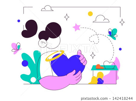 World Kindness Day Vector Illustration Featuring Caring Hands, Heart Symbols, Love, Compassion, Friendship and Positive Human Connection World Kindness Day Vector Illustration Featuring Caring Hands, Heart Symbols, Love, Compassion, Friendship and Positive Human Connection 142418244