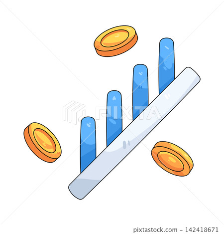 Illustration of money growth 142418671