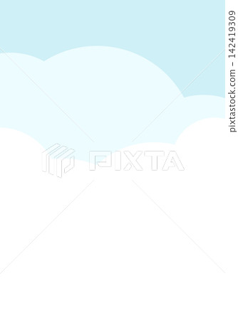 Sky illustration background with white clouds. Sky illustration background with white clouds. 142419309