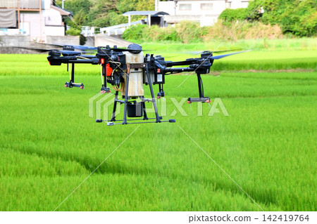 Pesticide spraying by drone Pesticide spraying by drone 142419764