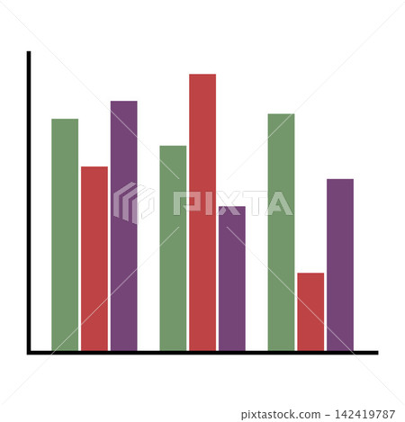 Grouped Bar Chart Illustration for Statistical Comparison and Data Analysis Grouped Bar Chart Illustration for Statistical Comparison and Data Analysis 142419787
