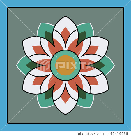 This is a traditional Korean Dancheong pattern. This is a traditional Korean Dancheong pattern. 142419986