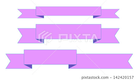 This is an illustration of a purple ribbon. This is an illustration of a purple ribbon. 142420157