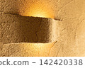Japanese-style indirect lighting that shines on the wall 142420338